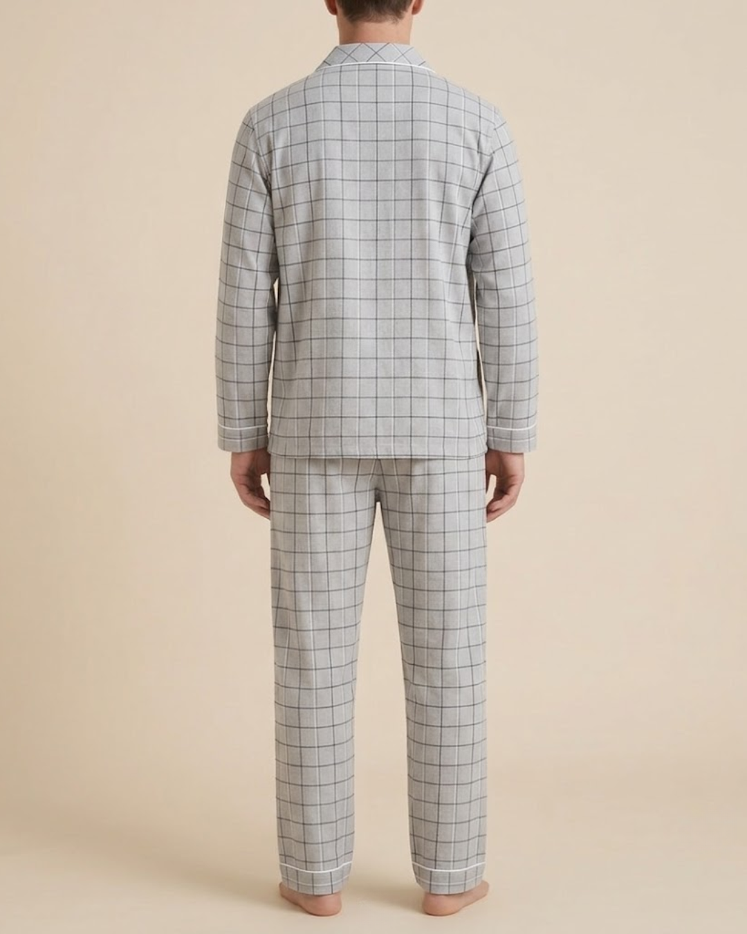 Navy Grid Check • Men's Rest Pyjamas