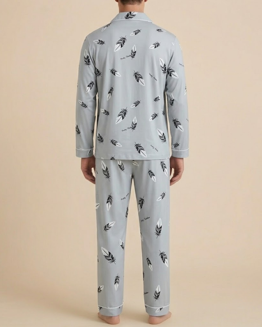 Gray Feathers • Men's Rest Pyjamas
