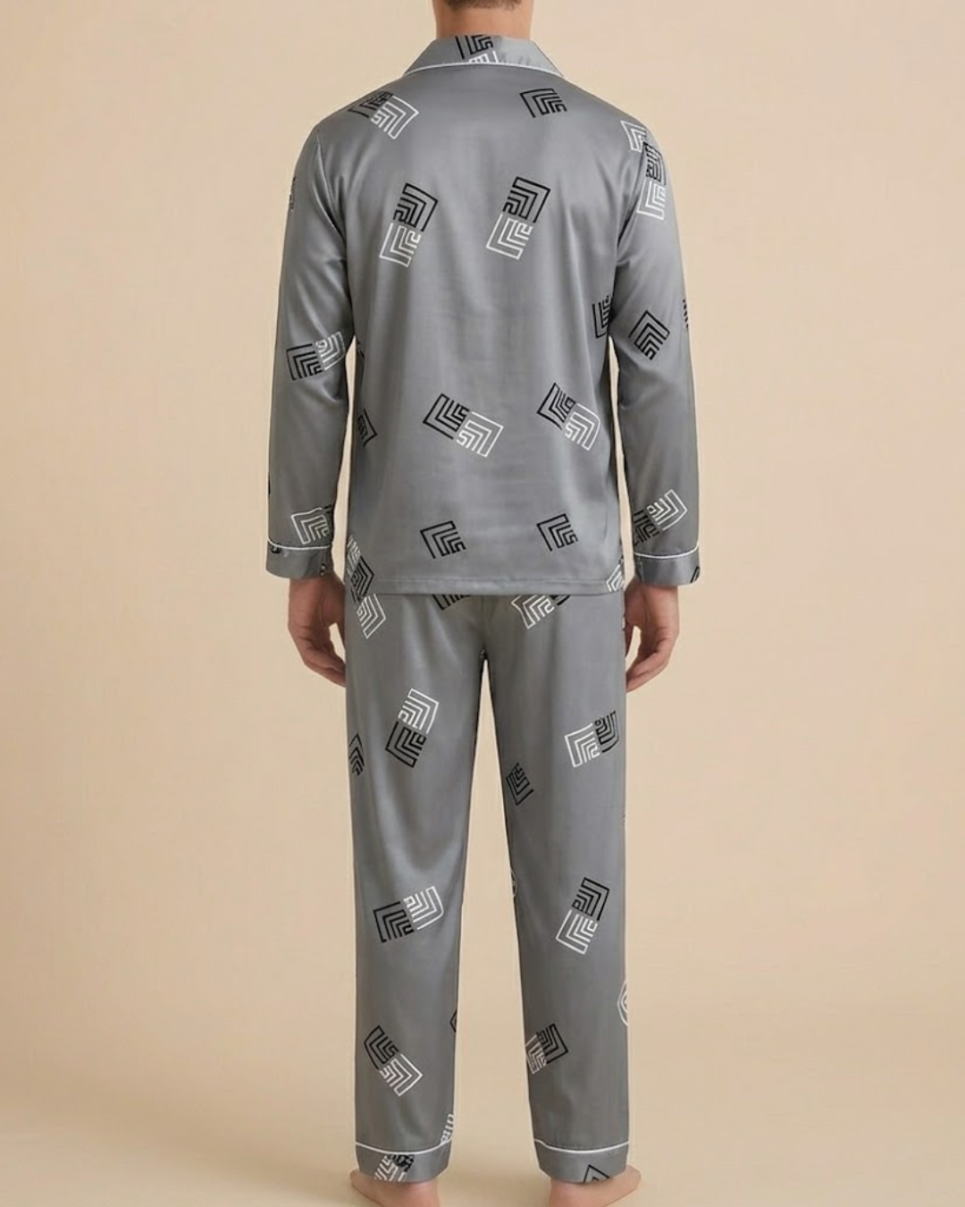 Graphite Geometric • Men's Rest Pyjamas