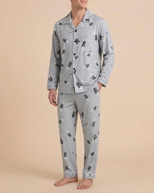Gray Feathers • Men's Rest Pyjamas